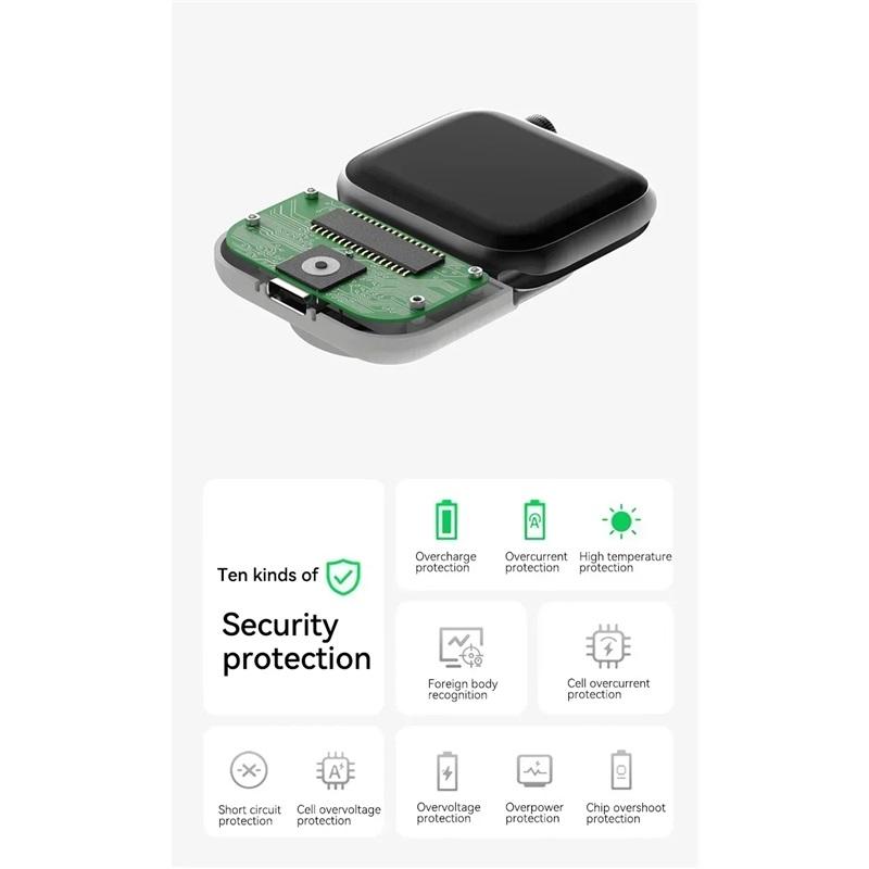 Portable Wireless Charger 1200mAh Spare Battery Powerbank Device For Apple Watch8 7 6 5 4 SE Ultra for iWatch Fast Charging case