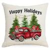 Short Plush Material Pillowcasehome Decor Festive Christmas Gnome & Farmhouse Designs Pattern Cushion Cover Suitable For Sofa Be