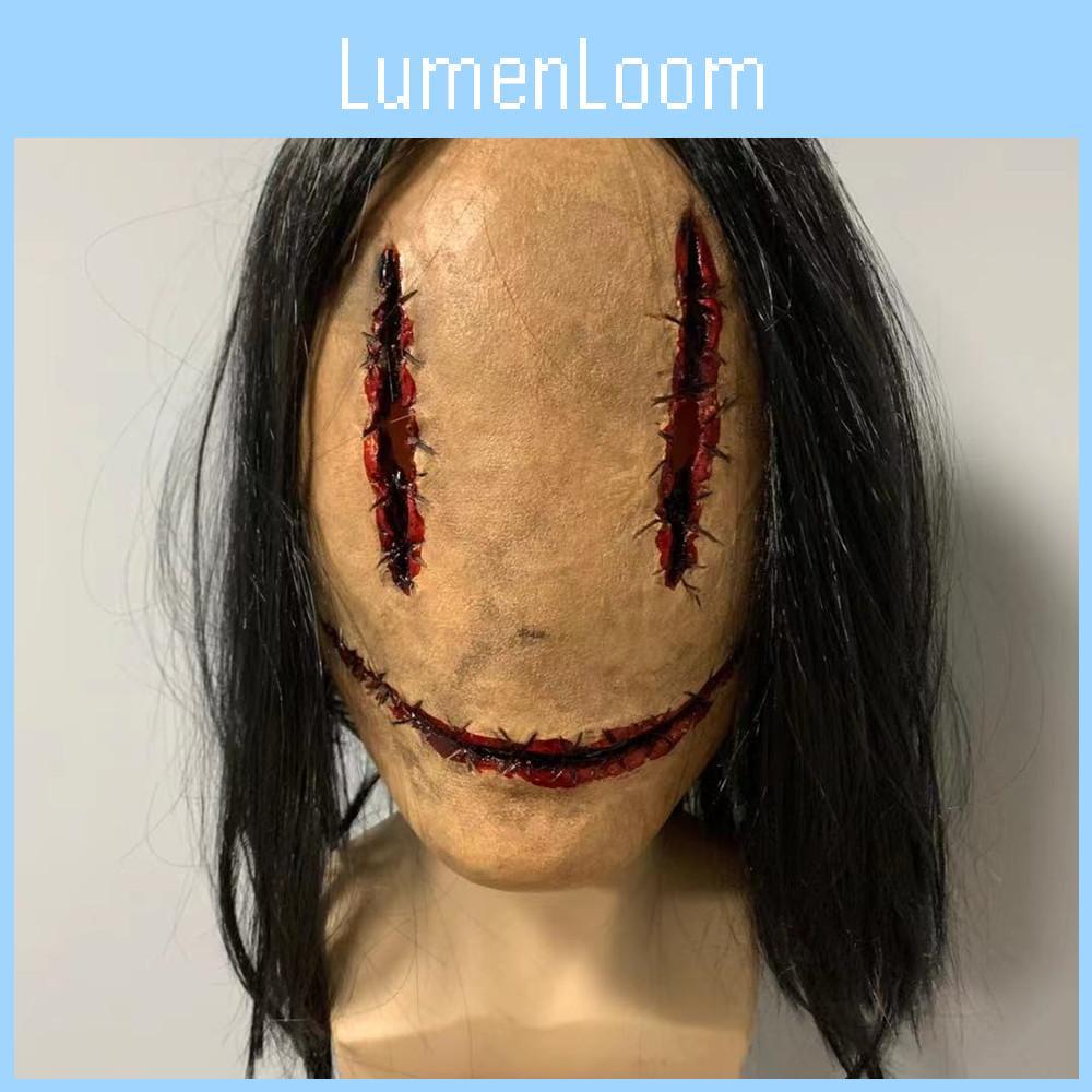Horror Latex Zombie Mask With Long Hair And Scars For Halloween Costume Party