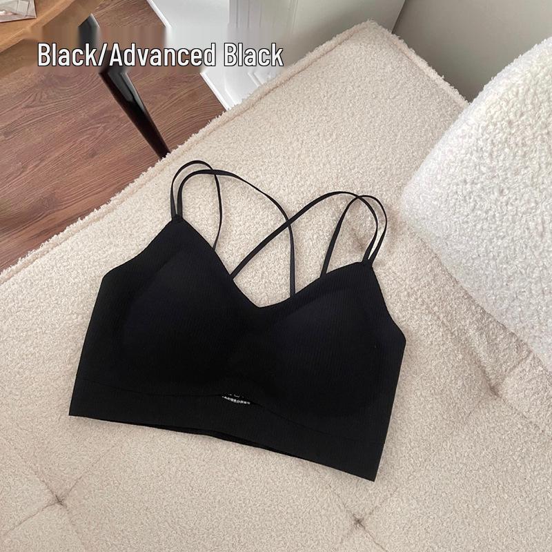 

Женский рубчатый топ без рукавов на тонких бретелях с вырезами - Сексуальное осенне-зимнее нижнее белье One Size (40-65 kg)