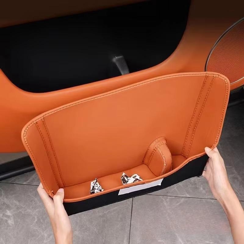 For LiXiang L6 L7 L8 L9 Car Door Slot Storage Pad Leather Door Groove Protective Mat Storage Barrel Interior Accessories