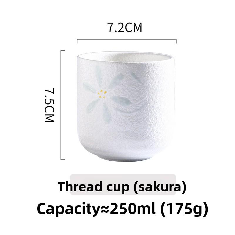 1PC New Japanese Coffee Ceramic Cups, Matcha Stackable Water Cups and Sake Cups