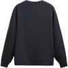 Zara Plaid Texture Round Neck Letter Print Casual Long Sleeve Sweatshirt Men Sweatshirt Dark-Gray 4087444-807