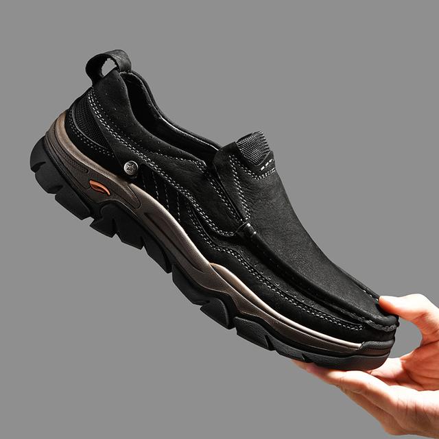 

Real Leather Men S Shoes Outdoor Loafers Luxury Soft Leather Men S Driving Shoes Platform Handmade Waterproof Sneakers Vip 39 чёрный