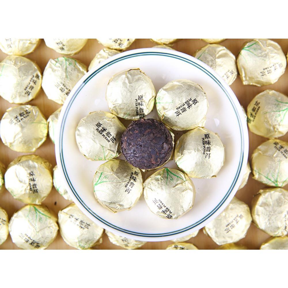 Yunnan flower tea, Xiao Tuo tea, original flavor, ripe Pu'er tea, mellow aroma, mini Tuo Menghai aged fragrance, Pu'er tea wholesale