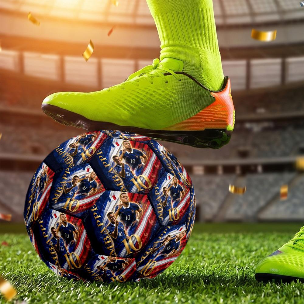 Mbappé Soccer Ball Size 5 Football Machine Sewn Indoor Outdoor Training and Matches Surprise Collection Gift Perfect Birthday Christmas Gift Idea