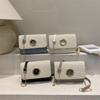 Borsa a Spalla Trendy con Texture Personalizzata per Donna, Piccola Borsa Quadrata