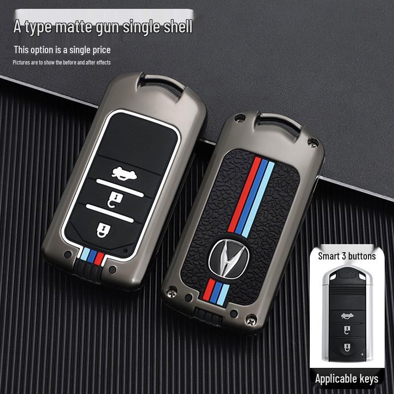 Acura CDX MDX RDX ZDX ILX RLX Key Fob Metal Case with Buckle