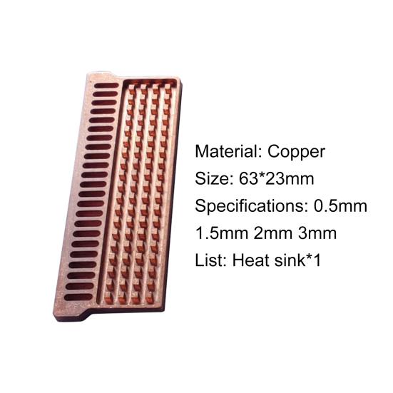 Memory Module Heat Copper Heatsink Cooler Dissipation Pure Radiator for Laptop Notebook Computer
