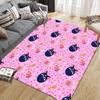 Sailor Moon5 Flannel Pattern Square Carpet,Area Rug,Carpet Rug for Living Room Bedroom Sofa Playroom Decor,Non-slip Floor Mat