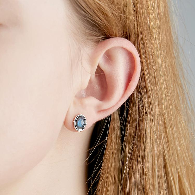47Bag 925 Silver Gemstone Earrings Bianca