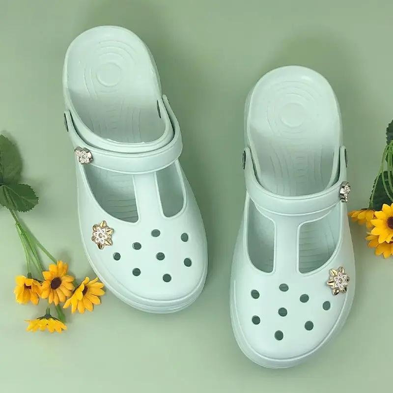 Fashion Thick Sabot Women's Slippers and Ladies Sandals H Sandal Clappers Original Slides On Sale Promotion 2025 Luxury Easy Wears Shoes