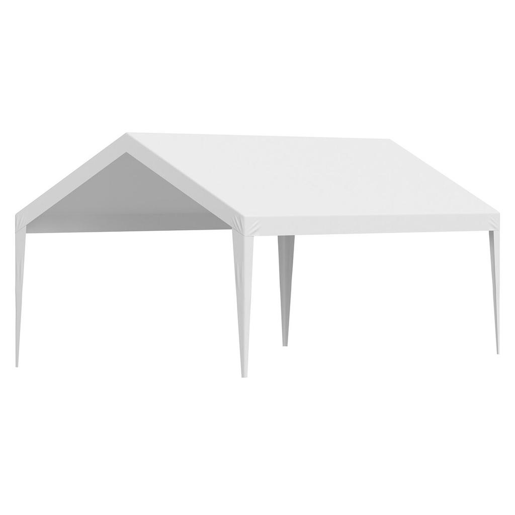 Carport Replacement Canopy, 3.6 X 6 M Potable Garage Tent Top Tarp, UV-Resistant & Waterproof Car Shelter Tarp, Heavy Duty Car Port Cover with Ball