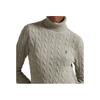 Polo Ralph Lauren Solid Logo High Neck Long Sleeve Sweater Women sweater Light-Gray 211888686-002