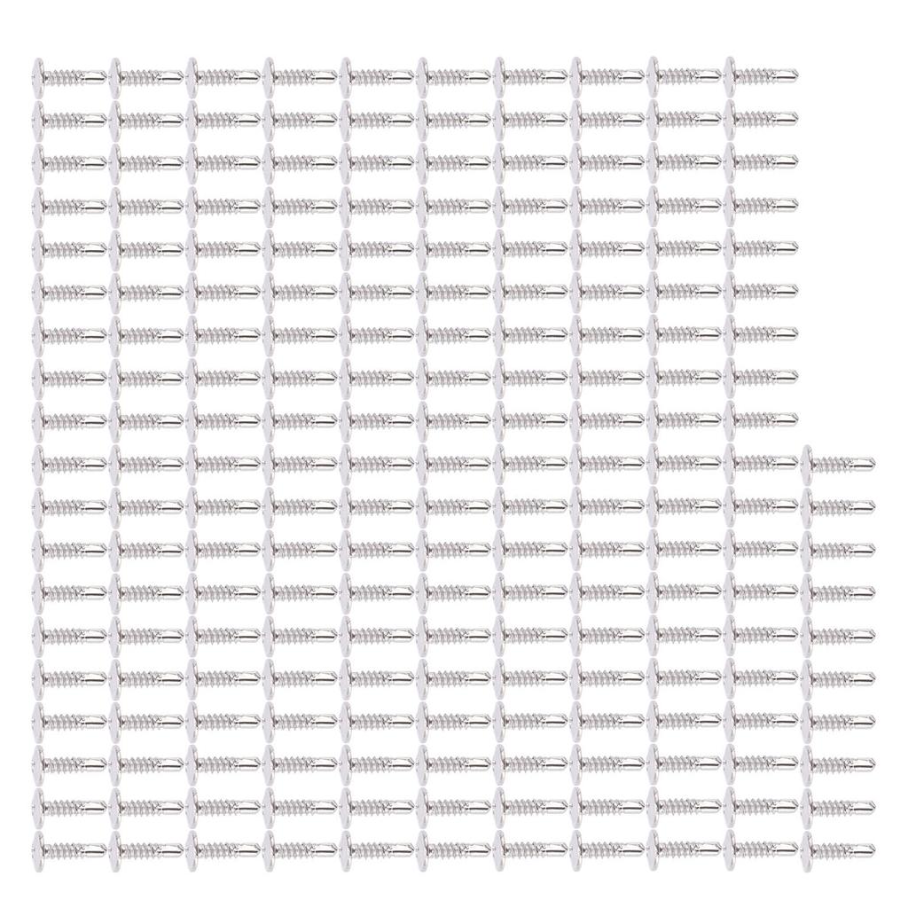 200 Stück Selbstbohrende Schraube M4.2x16 Rundkopf mit Unterlegscheibe Edelstahl Befestigungselement Zubehör Set Kit