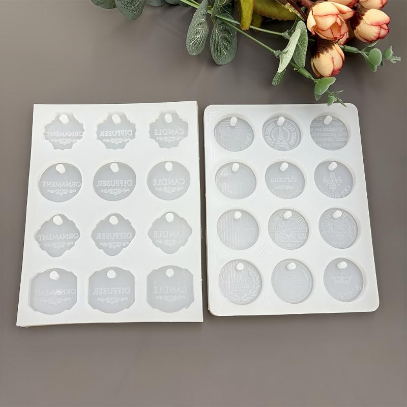 Silicone Name Pendant Mold Handmade English Listed Silicone Molds Suitable for Crafting Baking and Soap Making Food Safe
