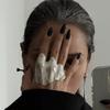Funny Wrinkled Joint Ring Exquisite Finger Accessories Fashion Jewelry Irregular Ring  Women Men