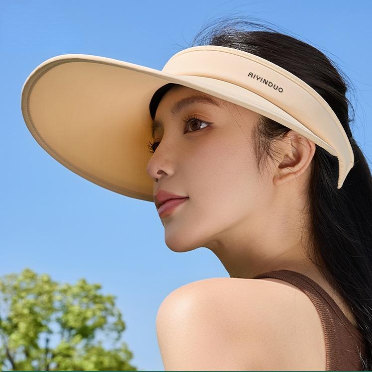 Korean Style Airtouch Sun Hat Summer Uv50+ Cloud-Like Cooling Open-Top Cap For Outdoor Sports & Urban Fashion