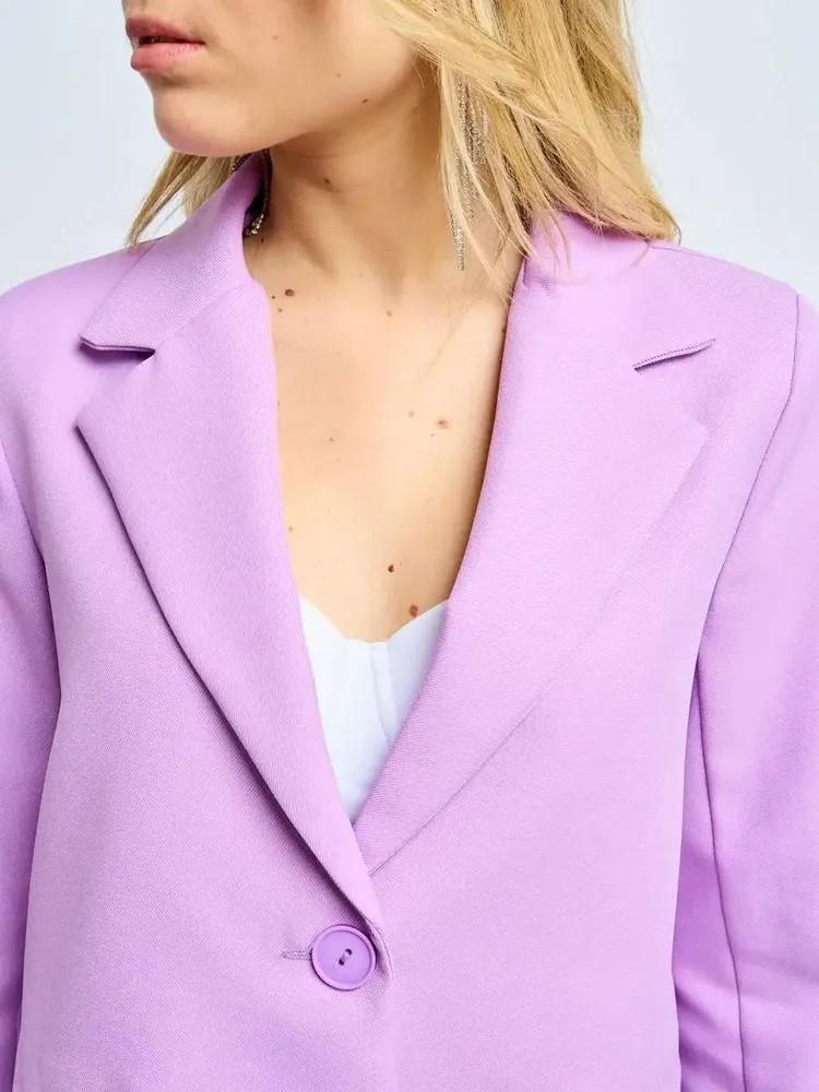 OZON 2025 Podzimní dámský ležérní oblek: Sada úzkého saka a kalhot