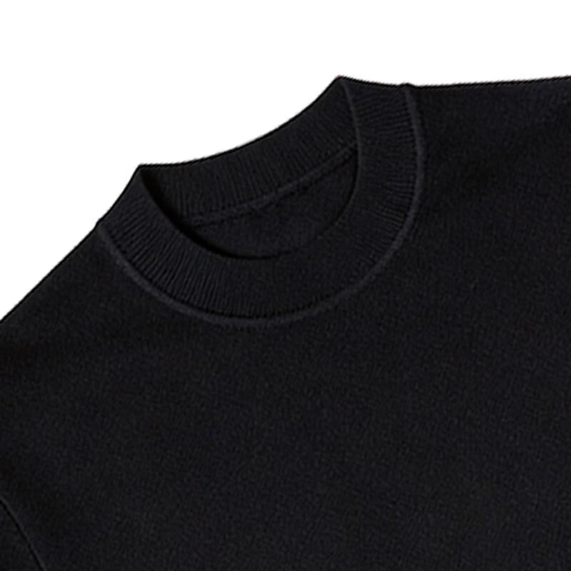 JOW Men's 100% Wool Jacquard Short Sleeve Knit T-Shirt