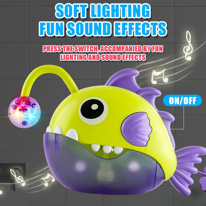 Baby Bath Soothing Toy, Bathroom Bubble Machine, Children's Fish Tank Water Play, Electric Early Education Bubble Blower