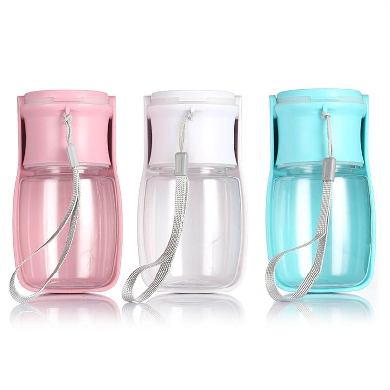 Dog Water Bottle 350ml Dog Travel Water Bottle with Dispenser Drinking Bowl for Outdoor Walking Travelling