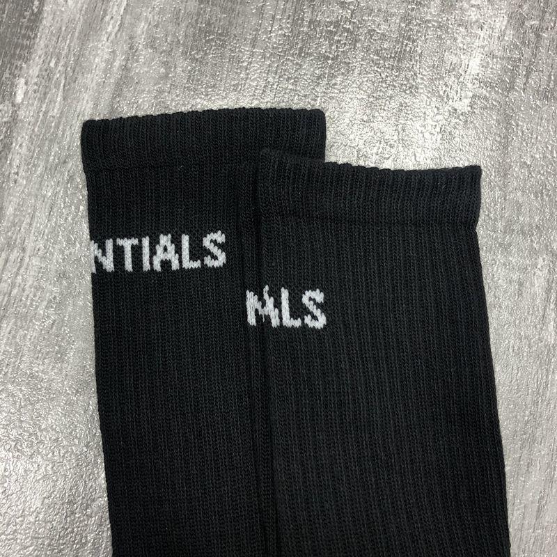 Fear Of God Classic ESSENTIALS Letter Print Crew Socks Breathable Cotton Streetwear Socks