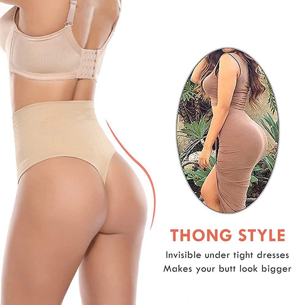 High Waist Tummy Control Panties Women Thong Panty Shaper Slimming Underwear Butt Lifter Belly Shaping Brief Body Shaper