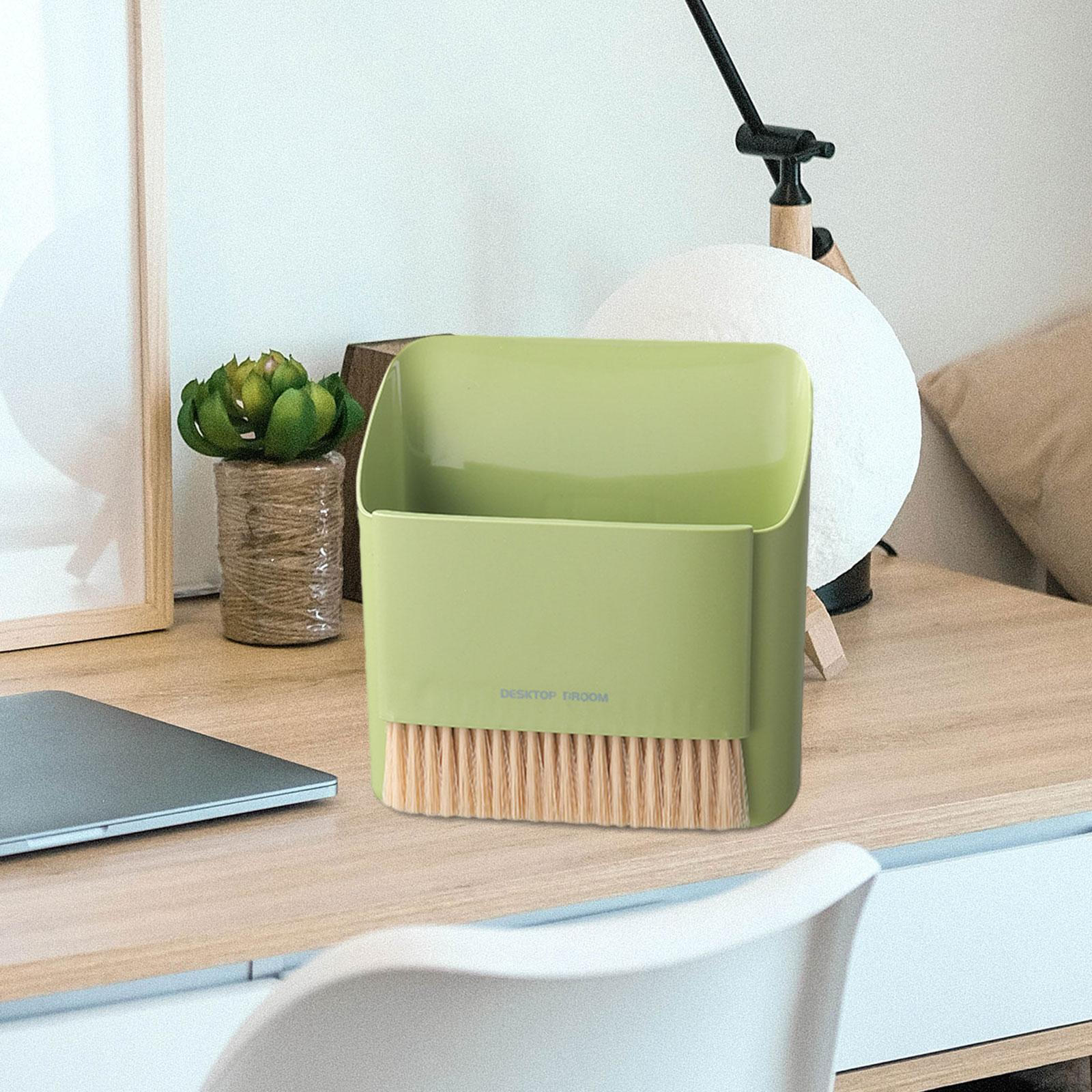 

Компактный набор для подметания и уборки для быстрой уборки — идеальный домашний офис зелёный