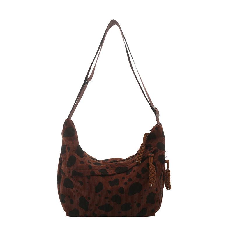 

Lazy wind casual versatile Korean version ins large-capacity shopping bag literary new cloth bag shoulder bag коричневий