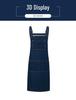 Custom Logo Denim Apron for Coffee, Tea, and Nail Art Shops - Thick Canvas Workwear