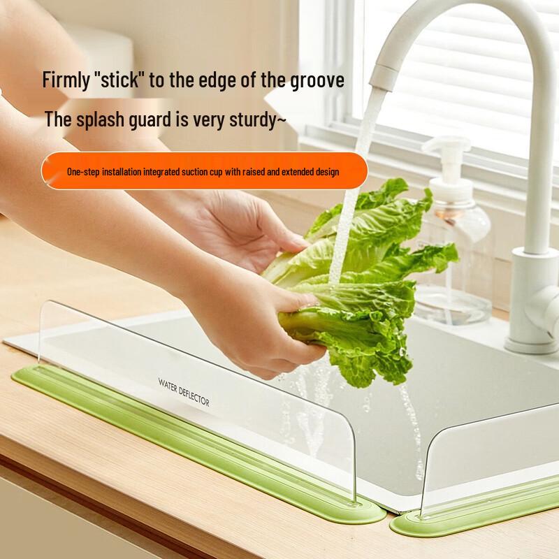 

Kitchen Sink Splash Guard with Suction Cups