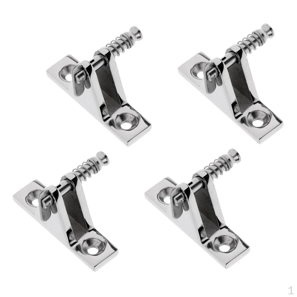 

4 Pieces Heavy Duty 316 Stainless Steel Marine Boat Canopy Fitting with Removable Pin