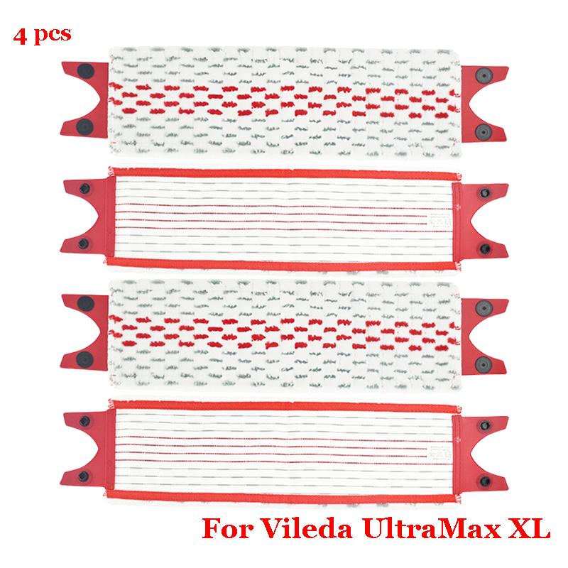 For Vileda UltraMax XL Microfiber Floor Mop Pads Reusable Flat Spin Mop Cloth Replacement Quick Drying Machine Washable Parts