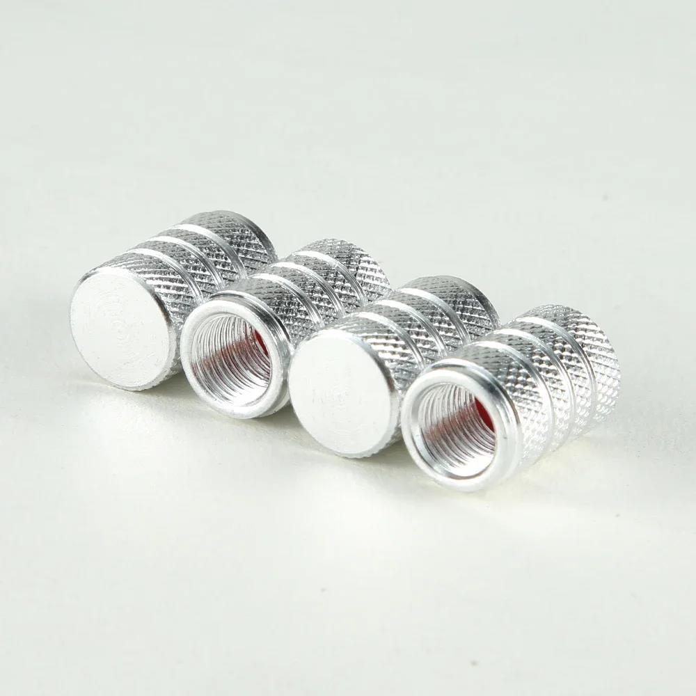 4PCS Aluminum Valve Stem Caps - Universal Fit for Car/Truck Wheels - Rustproof Tire Air Valve Dust Covers Valve Stems 1