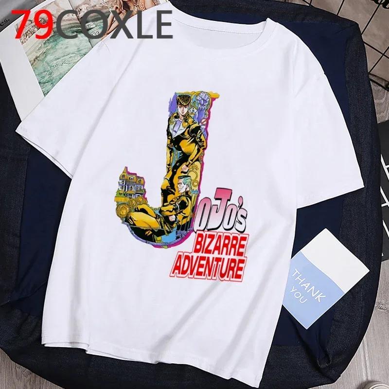 Funny cartoon T-shirt for JoJos Bizarre Adventurestylish Japanese anime T-shirt for womensummer graphic hip-hop top