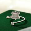 Bague de luxe pour femme Banyan Tree en argent avec nom de famille - Design personnalisé haut de gamme pour l'index