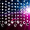 3D Mirror Disco Ball String Garland Banner Wall Background Hanging for 90s Music Disco Theme Birthday Wedding Party Decoration