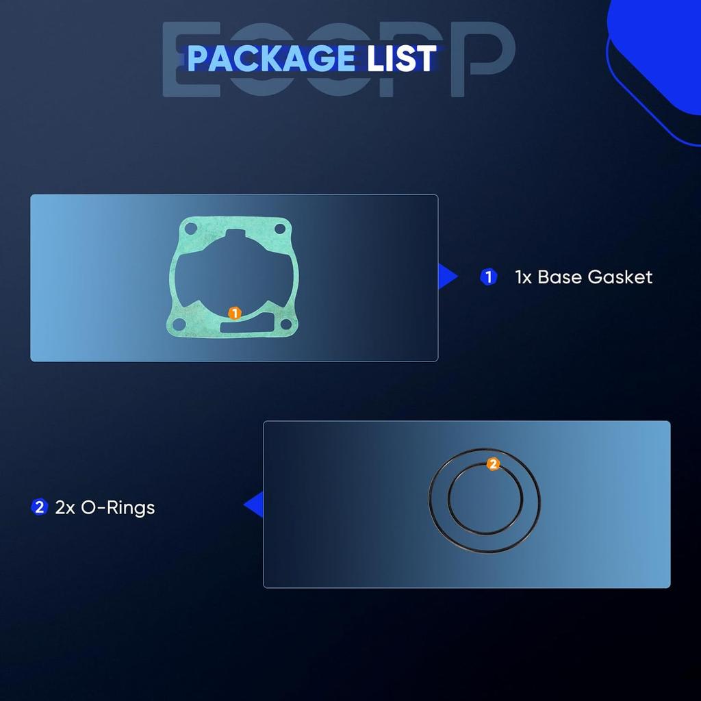 ECCPP New Cylinder Piston Ring Gasket for 2002-2018 for Yamaha YZ85 with O-Ring 93210-84724-00