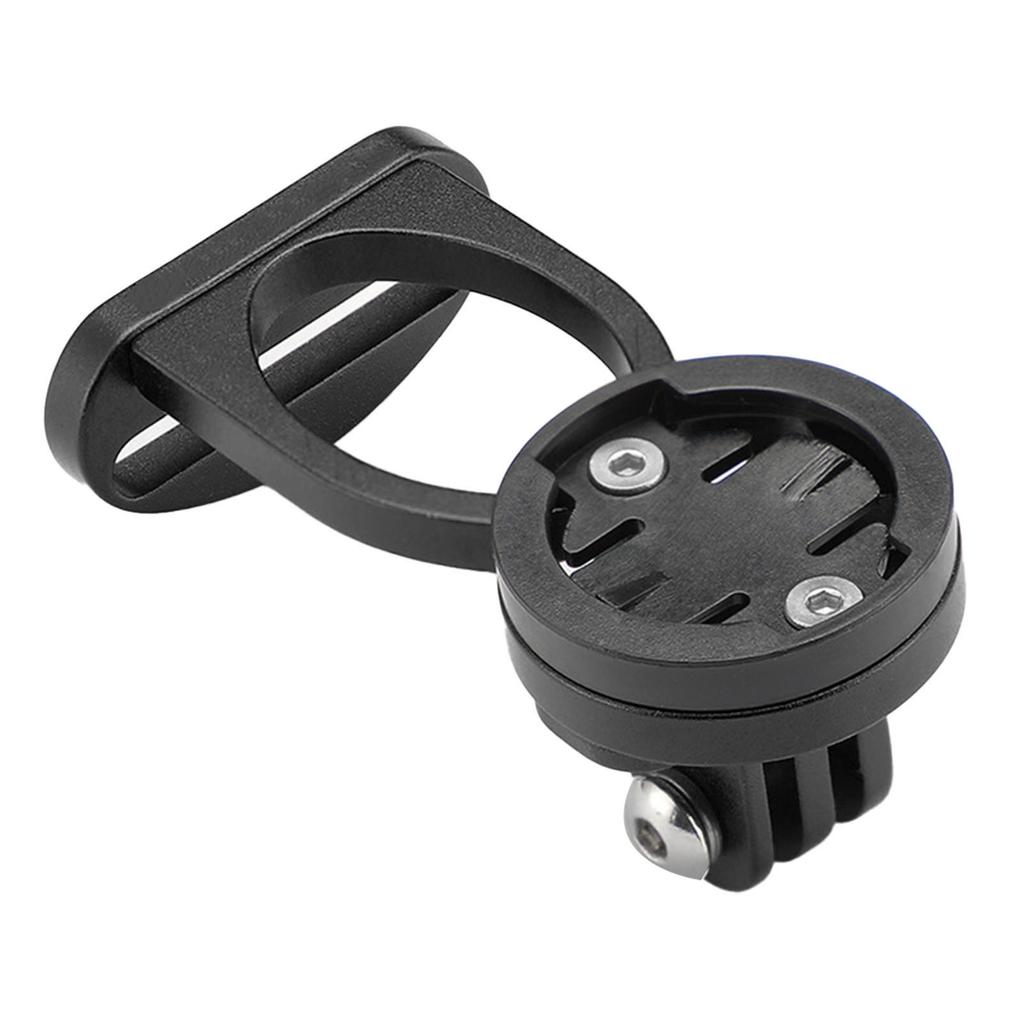 Stopwatch Extension Bracket Aluminum Alloy Cycling Computer Mount Lamp Clamp Base Black