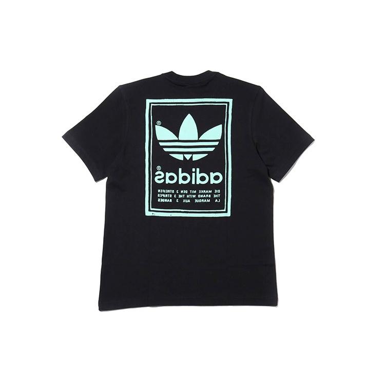 adidas Originals Printing Casual Short Sleeve Black Men's DJ2712