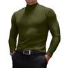 Men's Casual Slim Fit Basic Tops  Lightweight Turtleneck Pullover Shirt