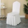 Elegant Skirted Stretchable Chair Cover for Dining and Events