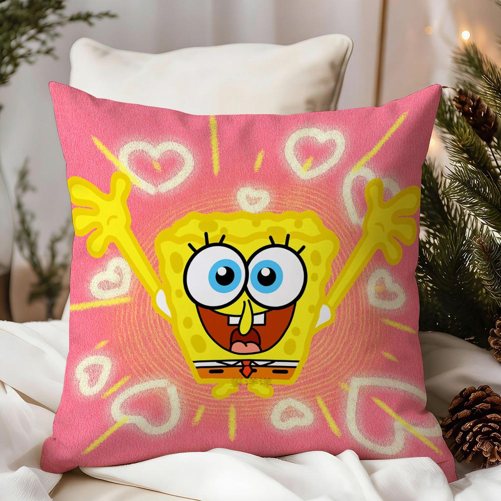 Decorative Pillowcase S-Sponge B-Bob Room Decorating Items Cushions Cover Personalized Gifts Interior Decoration Pillow Cases