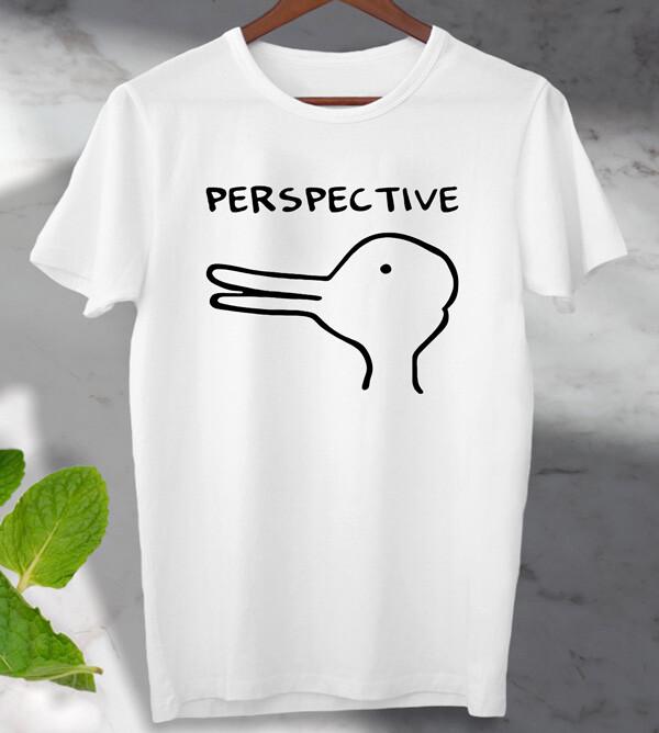 

Perspective Rabbit Duck T-Shirt Meme Funny Top Unisex Ladies 2XL