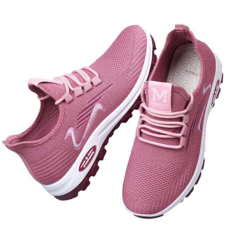 Jianbu shoes  autumn new fly-woven mesh elderly shoes women's soft-soled casual shoes gifts
