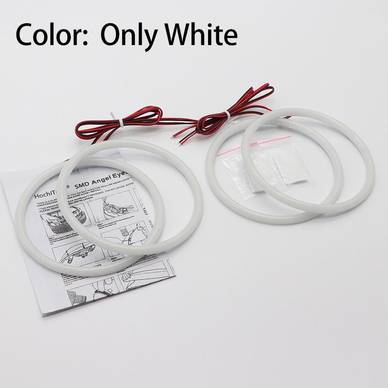 For BMW 7 Series F01 F02 F03 F04 730d 740d 740i 750i 760i 2008-2012 SMD cotton light LED angel eyes white and yellow DRL kit