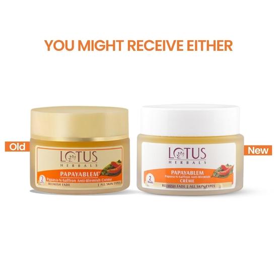 Crema Lotus Papayablem, Papaya-Zafferano Anti Macchie, 50g