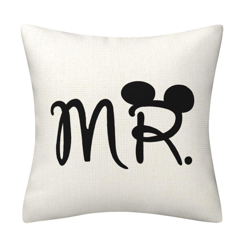 2025 Valentine S Day Red Letter Printed Pillowcase Linen Love Print Valentine S Day Home Decorative Pillowcase 45x45cm 45 45cm