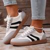 Retro Flat Heels German Training Shoes Women 2026 Spring Pu Leather Platform Sneakers Woman Lace-Up Non-Slip Casual Shoes Flats
